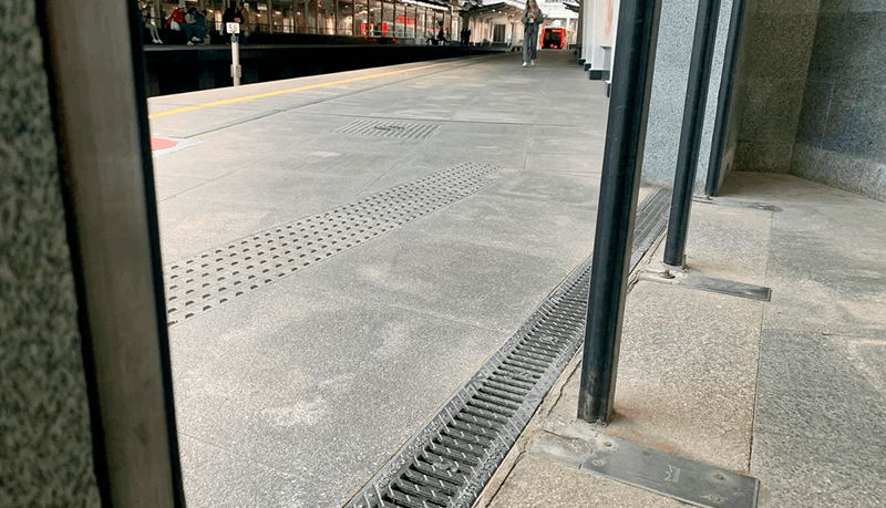 Водоотводные лотки «Евротрейдинг» обеспечивают безопасность на станции МЦК в Москве