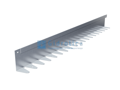 Бордюр Gidrolica Line Steel L-образный из оцинкованной стали 1200х120х70х1,5мм