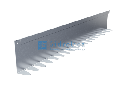 Бордюр Gidrolica Line Steel L-образный из оцинкованной стали 1200х180х70х1,5мм