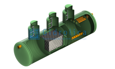 Gidrolica LOS-System 3/пескоотделитель-бензомаслоотделитель-сорбционный фильтр/6