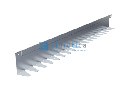 Бордюр Gidrolica Line Steel L-образный из оцинкованной стали 1200х100х70х1,5мм