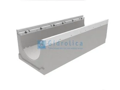 Лоток водоотводный бетонный коробчатый (СО-300мм), с оцинкованной насадкой, с уклоном 0,5% КUу 100.39,9 (30).55(48) - BGZ-V, № 31